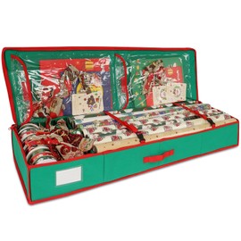 Wrapping Paper Storage Bag- Stable 102×36×15cm Gift Wrapping Paper Storage Box,Fabric Storage Bag, Gift Wrap Storage Bag for Gift Bag, Postcard, Wall Paper Roll