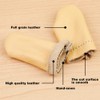 3 Pairs Leather Finger Protector Needle Felting Knitting Finger Thimble