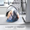 UGREEN Mouse Vertical Inalámbrico Ergonómico, Bluetooth 2.4Ghz