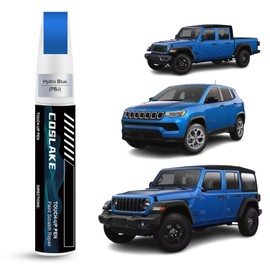 COSLAKE Car Touch Up Paint(Hydro Blue(PBJ)) for Jeep, Car Paint Scratch Repair Kit, Quick & Easy Solution to Repair, 2 in 1 Scratch Remover Pen with Color-Matched