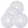 4 Pack Mop Head Replacement for Hurricane Refill, Microfiber Spin