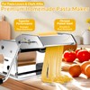 Pasta Maker with 7 Thickness Settings Roller, 2-in-1 Cutter, Hand