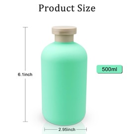 Wowang Shampoo and Conditioner Bottles 16.9oz 2 Pack Travel Bottles for Toiletries