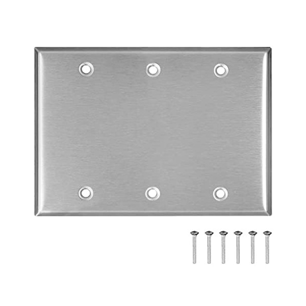 (Pack of 2) Airmont Products AP-10413, Stainless Steel Blank Wall