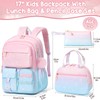 Fimibuke Backpack for Girls, 3 PCS Waterproof Kids Backpack with