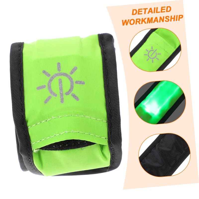 DOITOOL LED Sports Bracelet Neon Light Up Safety Armband for