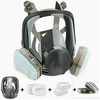15-in-1 Professional Full Face Respirator Mask With Safety Goggles -