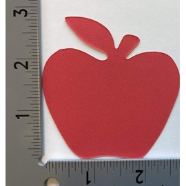 3” Apple Single Color Creative Cut-Outs, 31 Cut-Outs in a Pack for Kids’ Craft, Fall Projects and Decorations, School Craft Projects