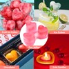 Copzievkae 2 Pack Conversation Heart Molds, Silicone Heart Molds, 12