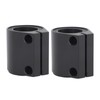 2pcs 1in High Temp Exhaust Clamp Aluminum Butt Joint Exhaust