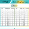 O Ring Kit, Multipurpose O-ring Assortment Kit, Metric O-ring Assortment,