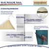 Windscreen4less Straight Edge Sun Shade Sail 6' x 15' Sun