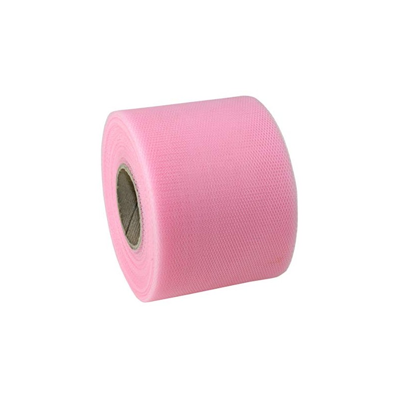 Präsent - Verona Tulle Ribbon Light Pink 72 mm Width,