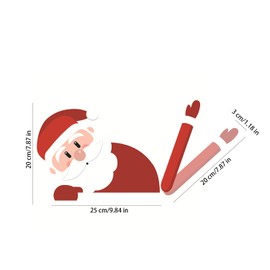 MEISH Christmas Rear Wiper Decal Sticker Funny Waving Wiper Sticker Christmas Decoration for Rear Window SUV Car