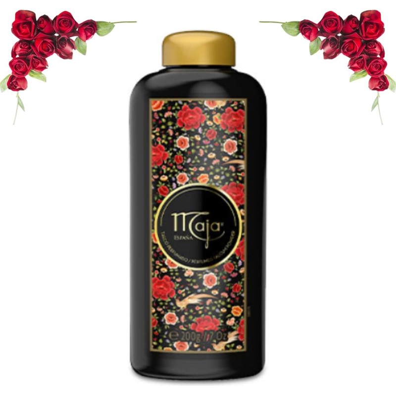 Maja Polvo de talco perfumado Aroma fresco y delicado. Formulado