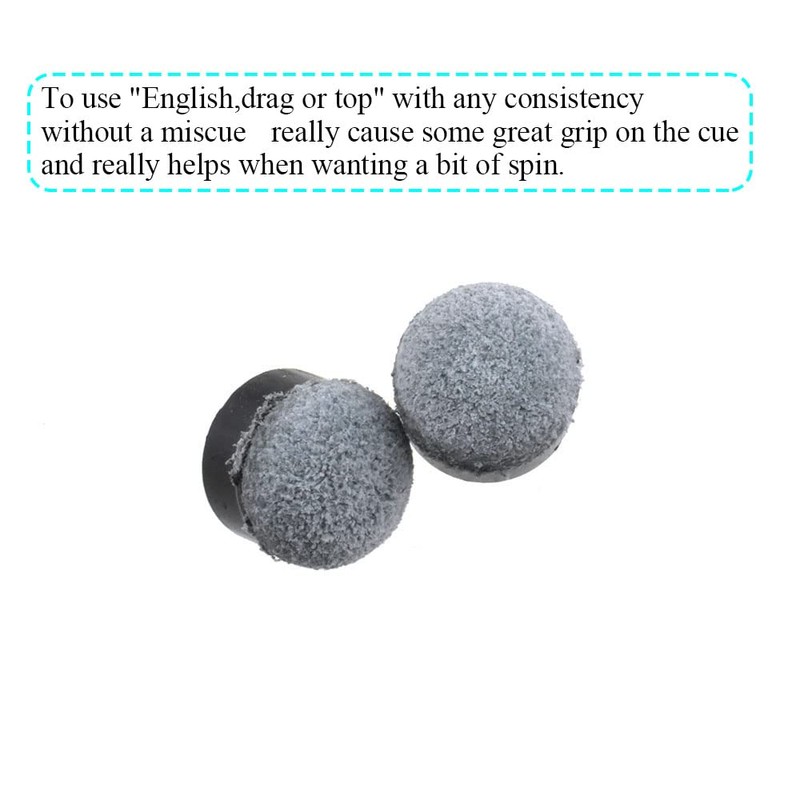 Hao Pro 13mm Diameter Screw-on Pool Cue Tips Easier Control