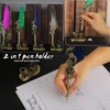 Aifeiter Quill Pen Ink Set,Calligraphy Pen Set,Includes:Feather Pen,2 Bottles of