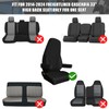 SAPUBK Custom-Fit Front Seat Covers with Back Pocket Replace for