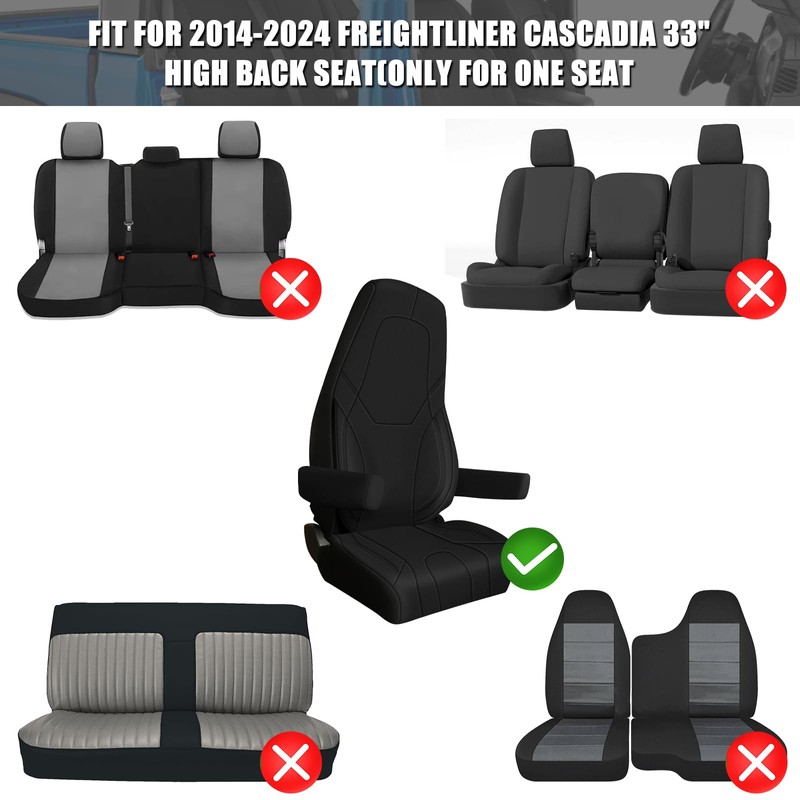 SAPUBK Custom-Fit Front Seat Covers with Back Pocket Replace for