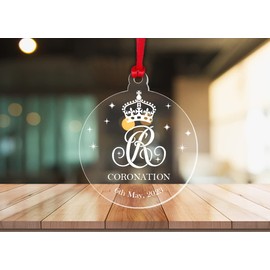 King Charles III Coronation Bauble Commemorative Ornament Keepsake Souvenir