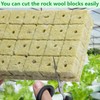 36Pcs Rockwool Grow Cubes - 1.5×1.2×1.2Inch Stonewool Starter Plugs for