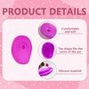 3 Pairs 5x7.5CM/2x2.95 Inch Reusable Hairdressing Silicone Ear Covers Hair