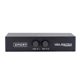 Cable Leader 2 Port VGA HD15 Manual Data Switch Box