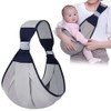 Breathable Baby Sling with Clip, Adjustable Koala Sling Grey, 3D
