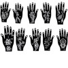 Rangeli 100% Natural Henna Cones with Stencil Kit, Ready to