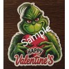 Grinch And Sloth Valentines Refrigerator Magnets