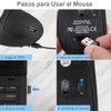 DQST - Mouse Inalámbrico Ergonómico Recargable, Mouse Vertical Óptico de