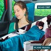PAVILIA Travel Blanket Pillow in Soft Bag with Pockets, Airplane