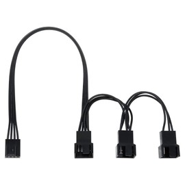 AINEX AINEX PWM Fan Power Supply 3-Way Daisy Chain Cable 34cm Black CA-100A