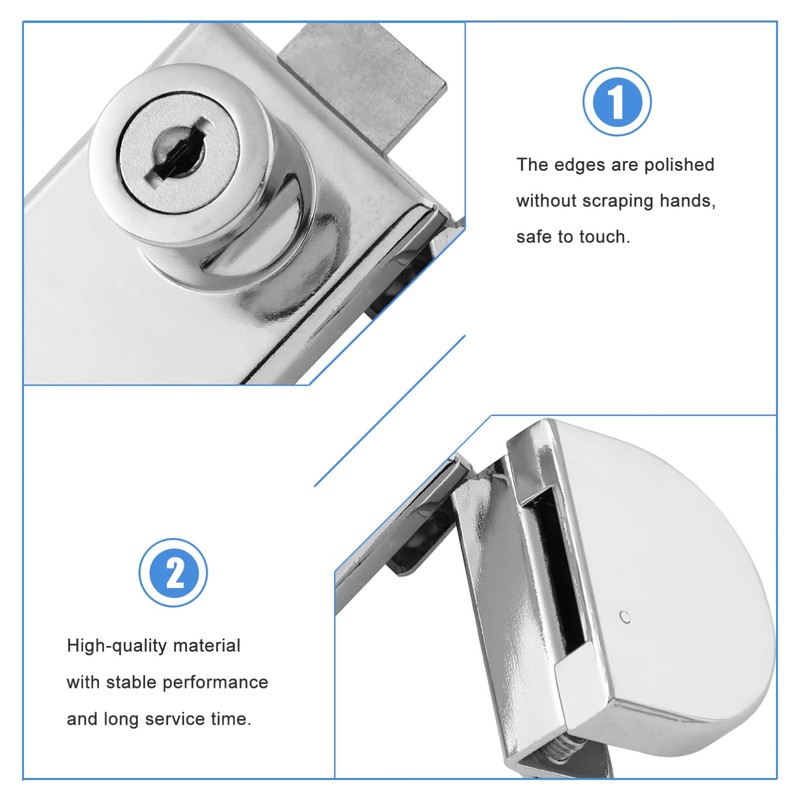 Operitacx 1Pc Glass Cabinet Lock Durable Showcase Lock Easy Install