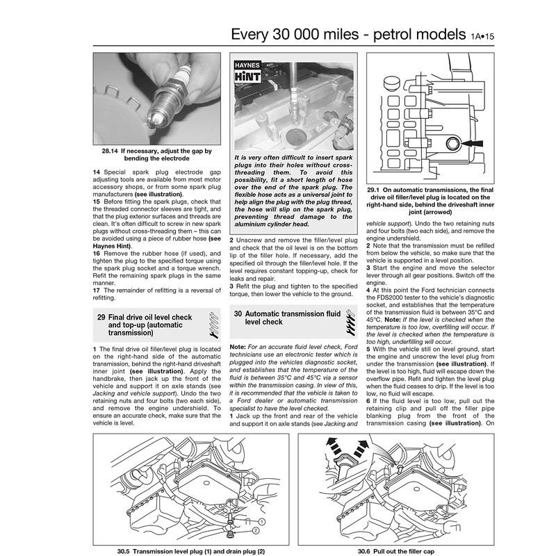 Ford Galaxy Petrol & Diesel (95 - Aug 00) Haynes
