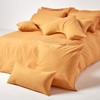 HOMESCAPES Mustard Yellow Pure Egyptian Cotton Oxford Pillowcase Standard Size