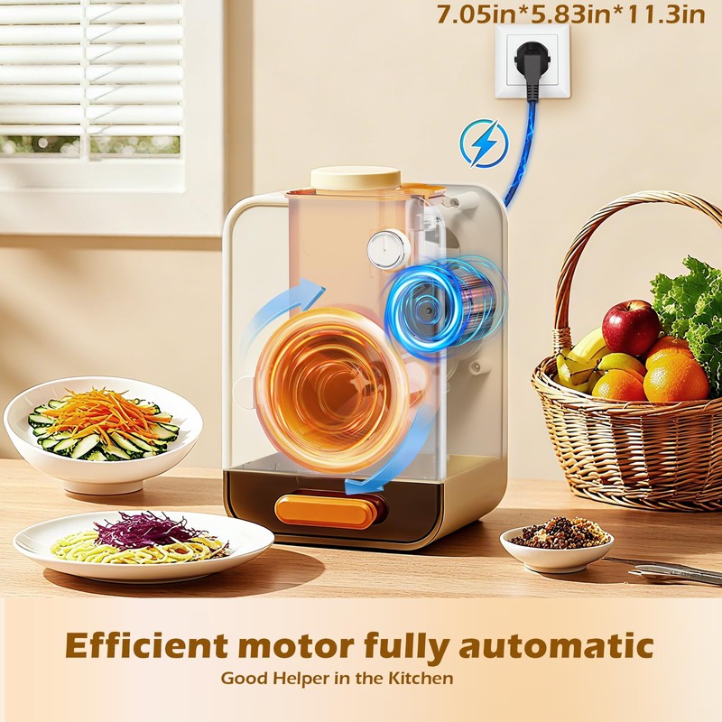 Electric Cheese Grater with 3 Set Blades, Automatic Efficient Slicer