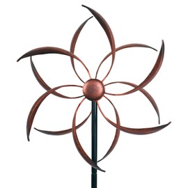 LERFUGI Wind Spinner Outdoor Copper Metal Garden Large Wind Spinners with Dual Kinetic Spinning Blades for Yard Lawn and Patio Decor 70x20 Inches