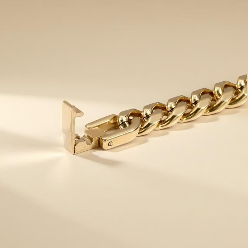 JSNOM Mens Bracelet Cuban Link: Cuban Chain Wrist Bracelets with