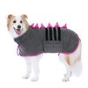 HezzLuv Dog Drying Coat with Dinosaur Horn, Microfiber Quick Drying