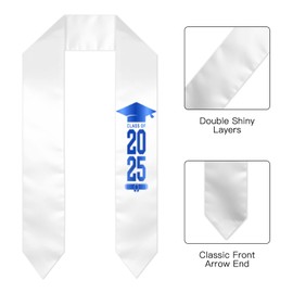 Luirioe Class of 2025 Graduation Stole, 2025 Graduation Gift,One Size Fits All