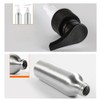 3 Pcs 250ml 8.5oz Stainless Steel Pump Bottle Dispenser Leak