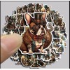 Unbranded 10pcs Steampunk Dog Stickers- Scrapbooking, Journal, DIY Crafts &
