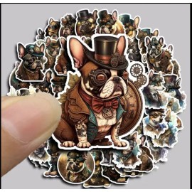 Unbranded 10pcs Steampunk Dog Stickers- Scrapbooking, Journal, DIY Crafts & Card Making