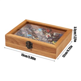 Shake Away Your AnxietyS Bookshelf, Wooden Tiny Library Miniature, AnxietyS Bookshelf with Books, Fidget Stress Relief Bookshelf, Miniature Book Display Case Cabinet for Book Lovers