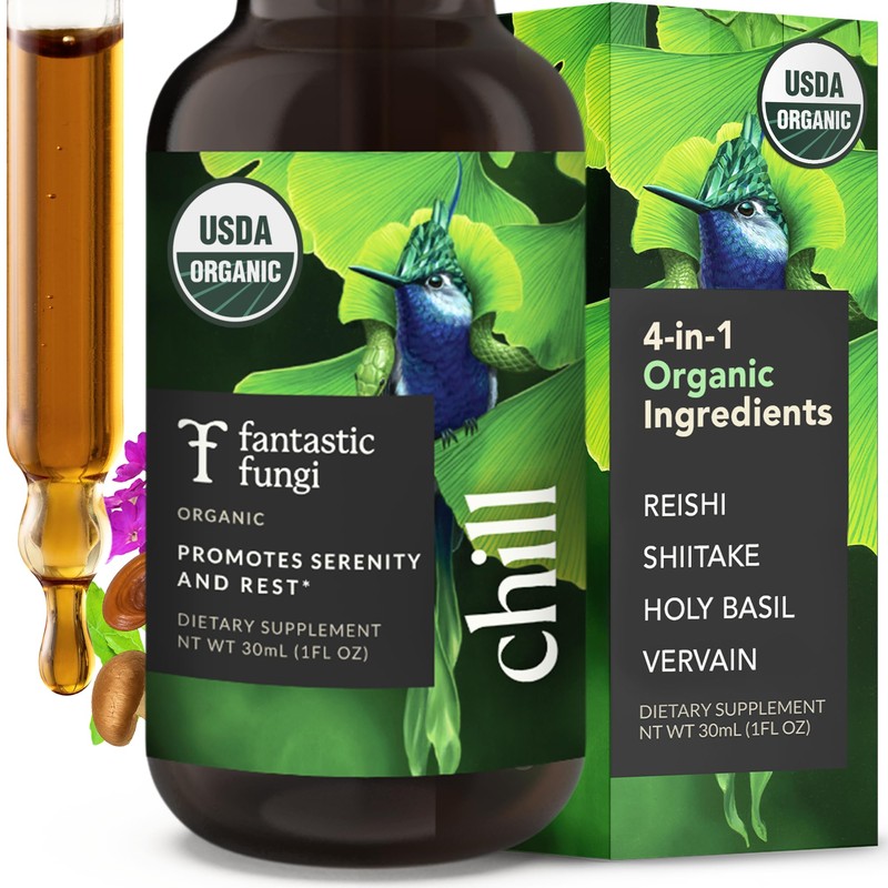 Fantastic Fungi Reishi Mushroom Extract Drops - Chill Elixir Mushroom