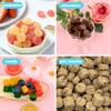 Sakolla Round Candy Molds Silicone, 220 Cavities Mini Cylinder Molds