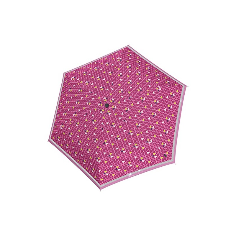 Knirps Children's Pocket Umbrella Rookie Reflective Triple Pink, Triple Pink