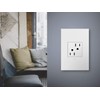 Legrand adorne 15A Tamper-Resistant Outlet With Matching Wall Plate (White
