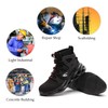 ORISTACO Work Safety Steel Toe Boots, Lightweight Breathable Industrial Construction